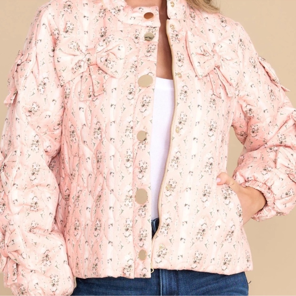 LoveShackFancy Gianna Bow Jacket